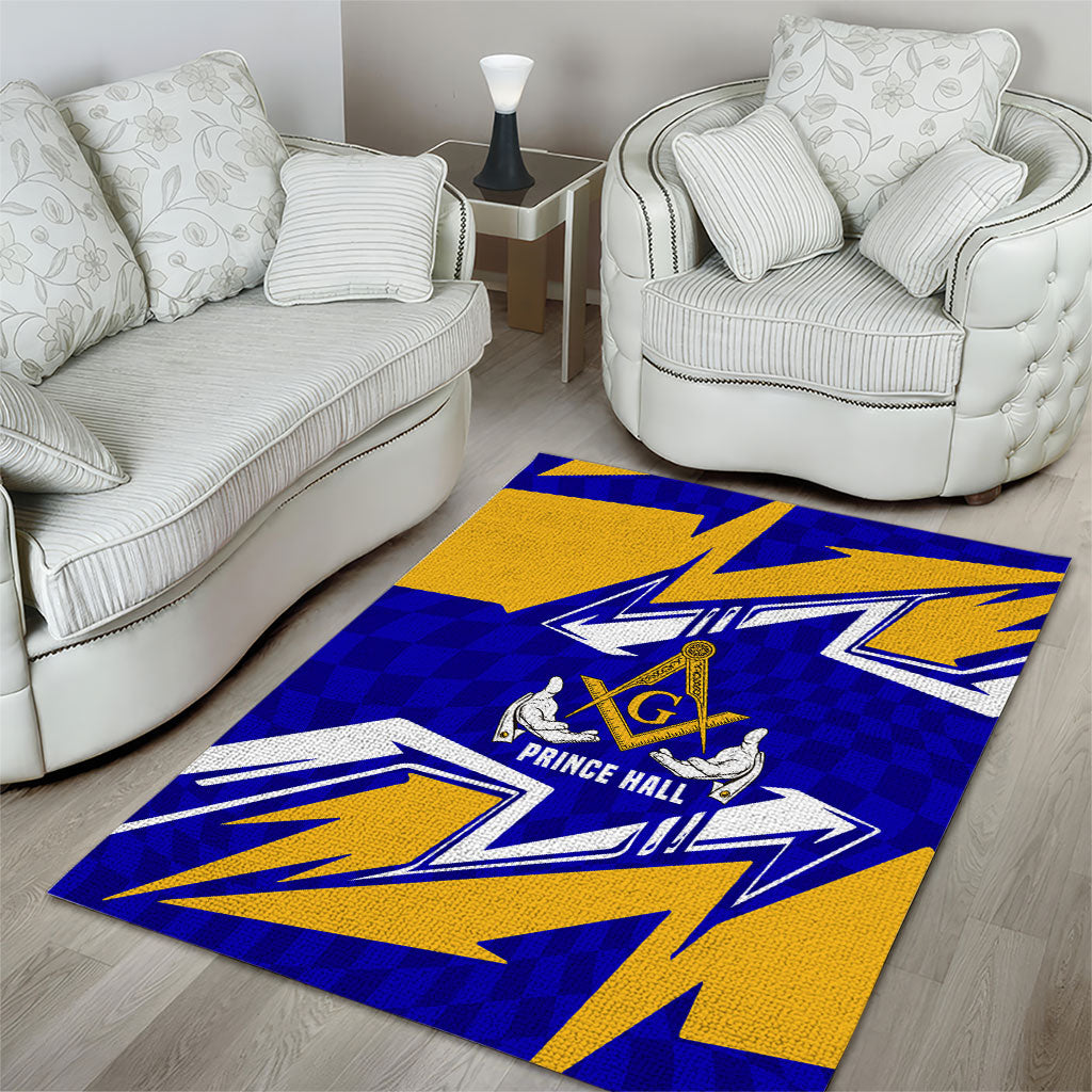 Prince Hall Freemasonry Area Rug Square and Compasses Masonic Brothers