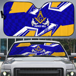 Prince Hall Freemasonry Auto Sun Shade Square and Compasses Masonic Brothers