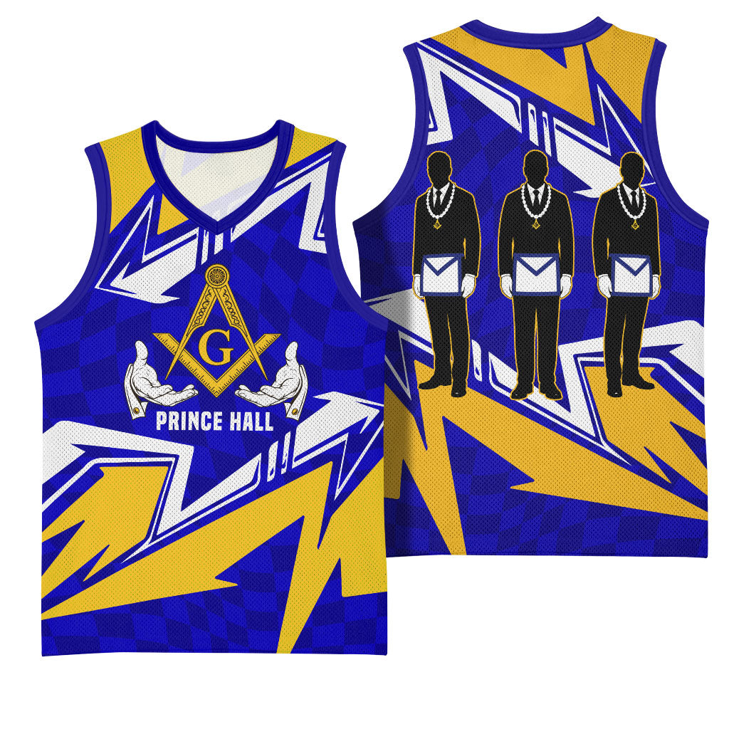 Prince Hall Freemasonry Basketball Jersey Square and Compasses Masonic Brothers