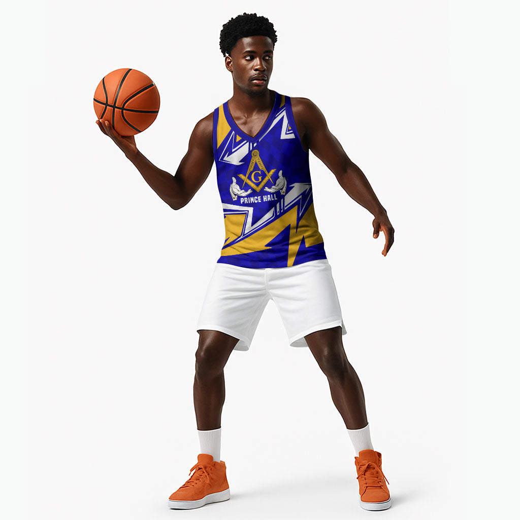 Prince Hall Freemasonry Basketball Jersey Square and Compasses Masonic Brothers