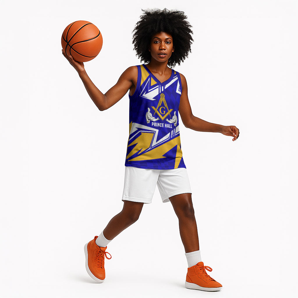 Prince Hall Freemasonry Basketball Jersey Square and Compasses Masonic Brothers