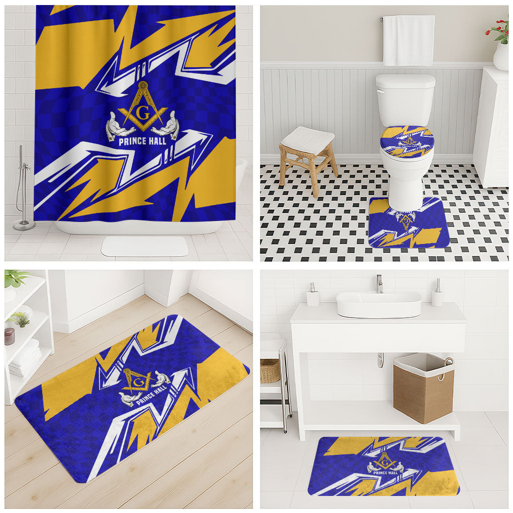 Prince Hall Freemasonry Bathroom Set Square and Compasses Masonic Brothers