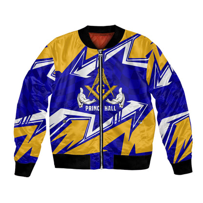 Prince Hall Freemasonry Bomber Jacket Square and Compasses Masonic Brothers