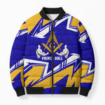 Prince Hall Freemasonry Bomber Puffer Jacket Square and Compasses Masonic Brothers