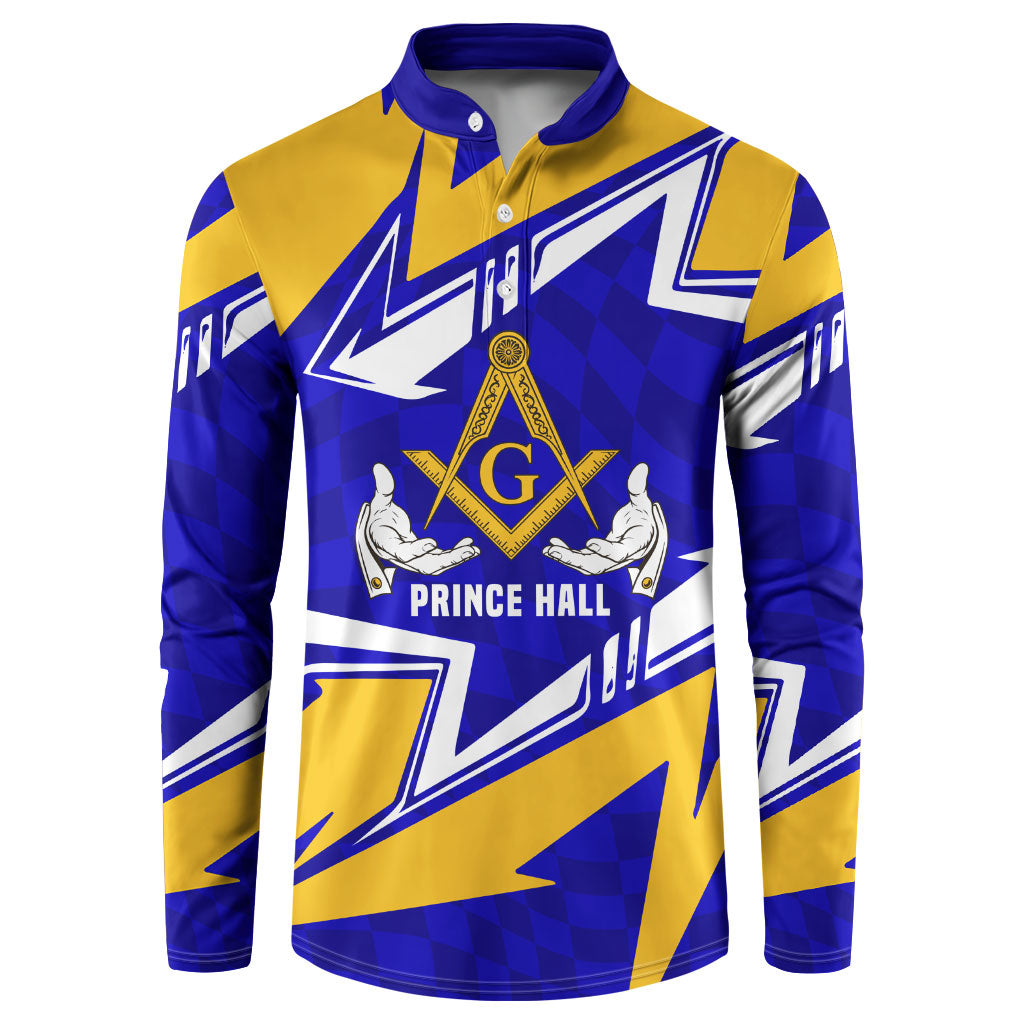 Prince Hall Freemasonry Button Sweatshirt Square and Compasses Masonic Brothers
