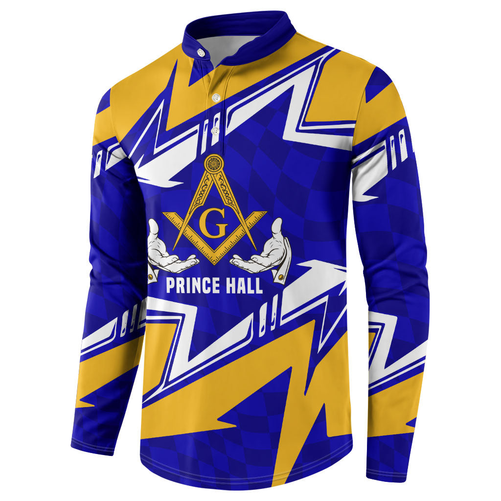Prince Hall Freemasonry Button Sweatshirt Square and Compasses Masonic Brothers