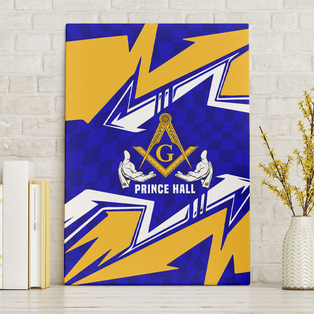 Prince Hall Freemasonry Canvas Wall Art Square and Compasses Masonic Brothers
