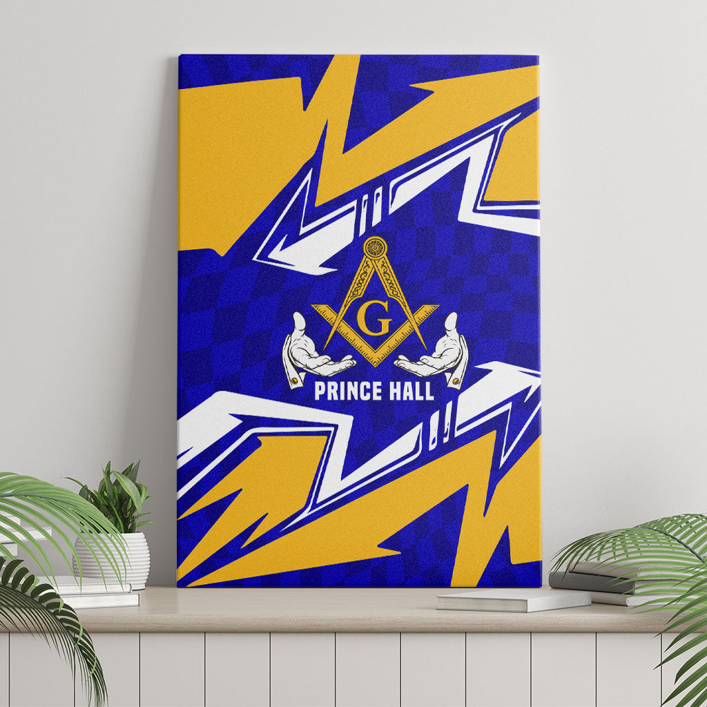 Prince Hall Freemasonry Canvas Wall Art Square and Compasses Masonic Brothers