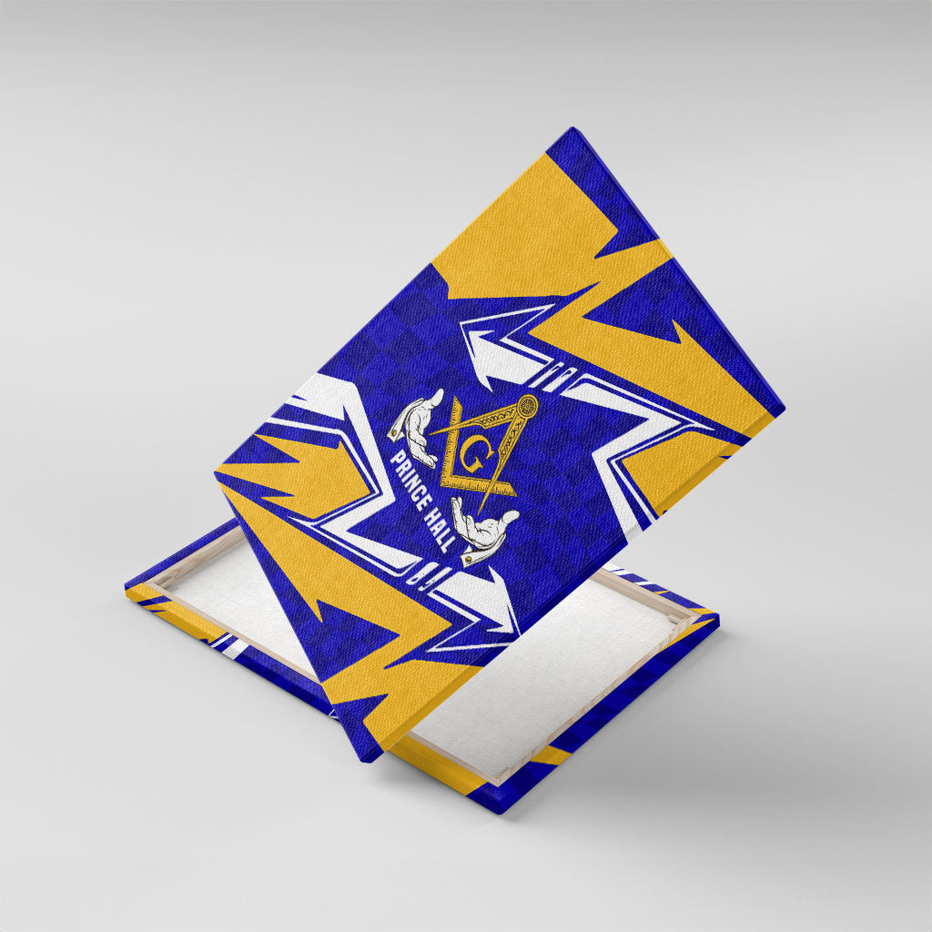 Prince Hall Freemasonry Canvas Wall Art Square and Compasses Masonic Brothers