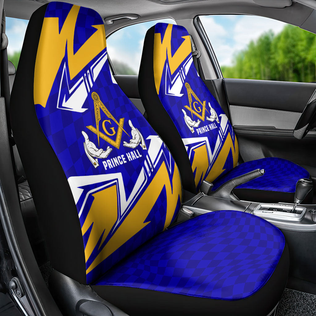 Prince Hall Freemasonry Car Seat Cover Square and Compasses Masonic Brothers