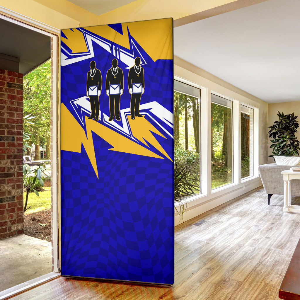 Prince Hall Freemasonry Door Cover Square and Compasses Masonic Brothers