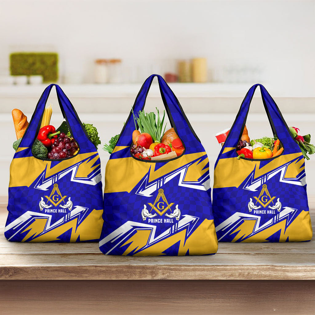 Prince Hall Freemasonry Grocery Bag Square and Compasses Masonic Brothers
