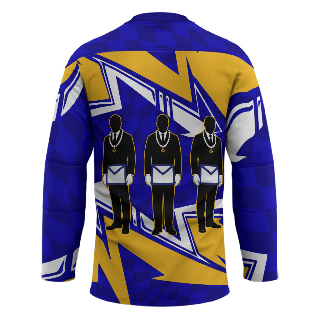 Prince Hall Freemasonry Hockey Jersey Square and Compasses Masonic Brothers