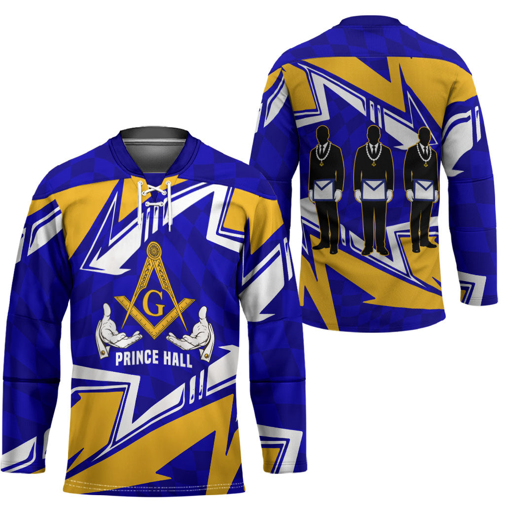 Prince Hall Freemasonry Hockey Jersey Square and Compasses Masonic Brothers