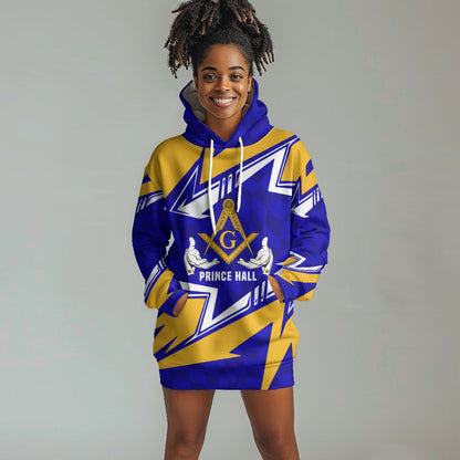 Prince Hall Freemasonry Hoodie Dress Square and Compasses Masonic Brothers