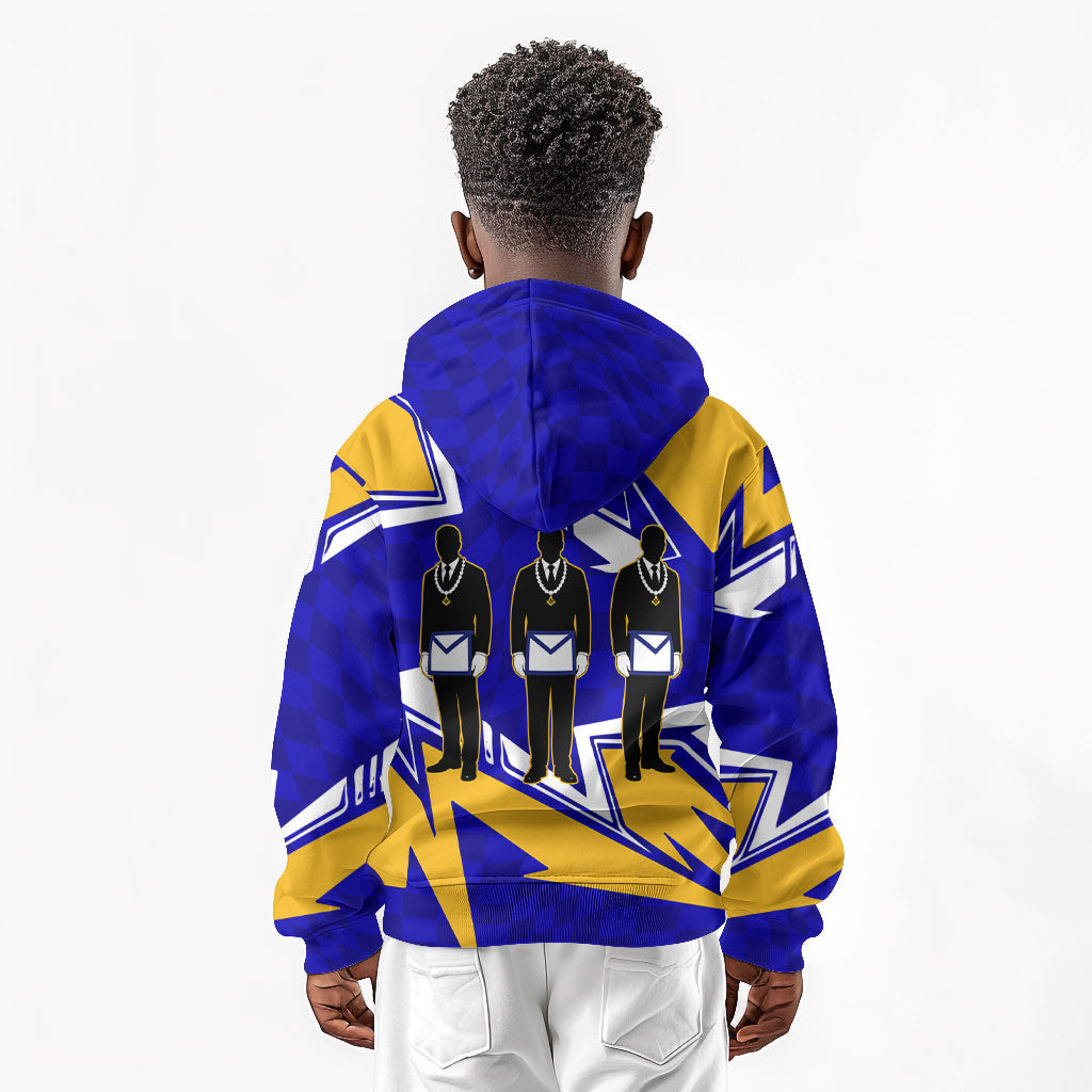 Prince Hall Freemasonry Kid Hoodie Square and Compasses Masonic Brothers
