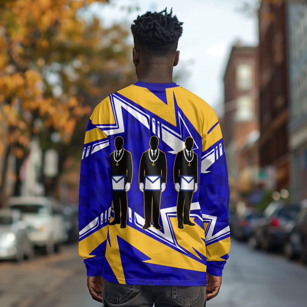 Prince Hall Freemasonry Long Sleeve Shirt Square and Compasses Masonic Brothers