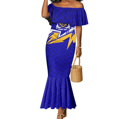 Prince Hall Freemasonry Mermaid Dress Square and Compasses Masonic Brothers