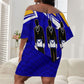 Prince Hall Freemasonry Off Shoulder Short Dress Square and Compasses Masonic Brothers