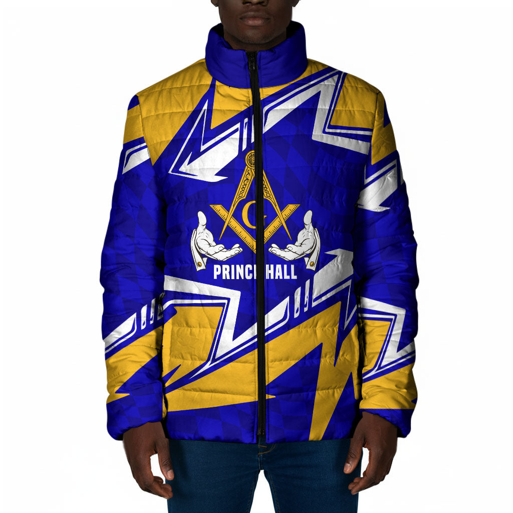 Prince Hall Freemasonry Padded Jacket Square and Compasses Masonic Brothers