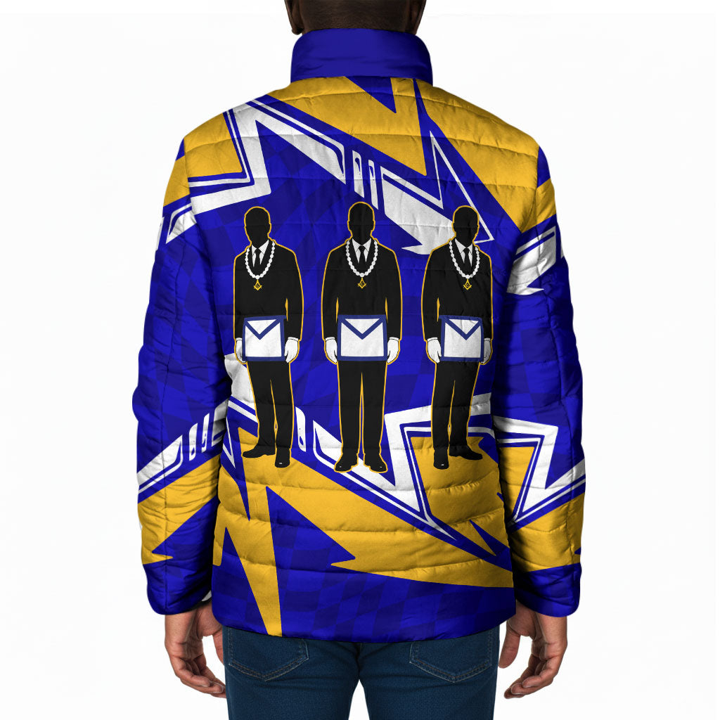 Prince Hall Freemasonry Padded Jacket Square and Compasses Masonic Brothers