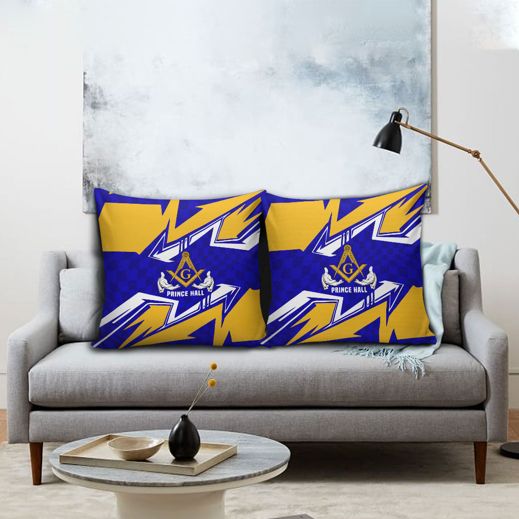 Prince Hall Freemasonry Pillow Cover Square and Compasses Masonic Brothers
