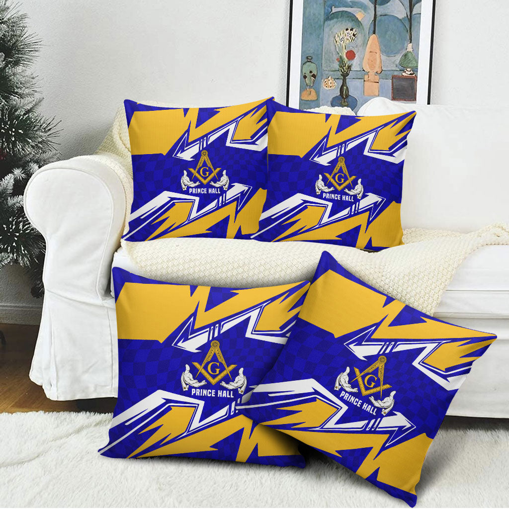Prince Hall Freemasonry Pillow Cover Square and Compasses Masonic Brothers