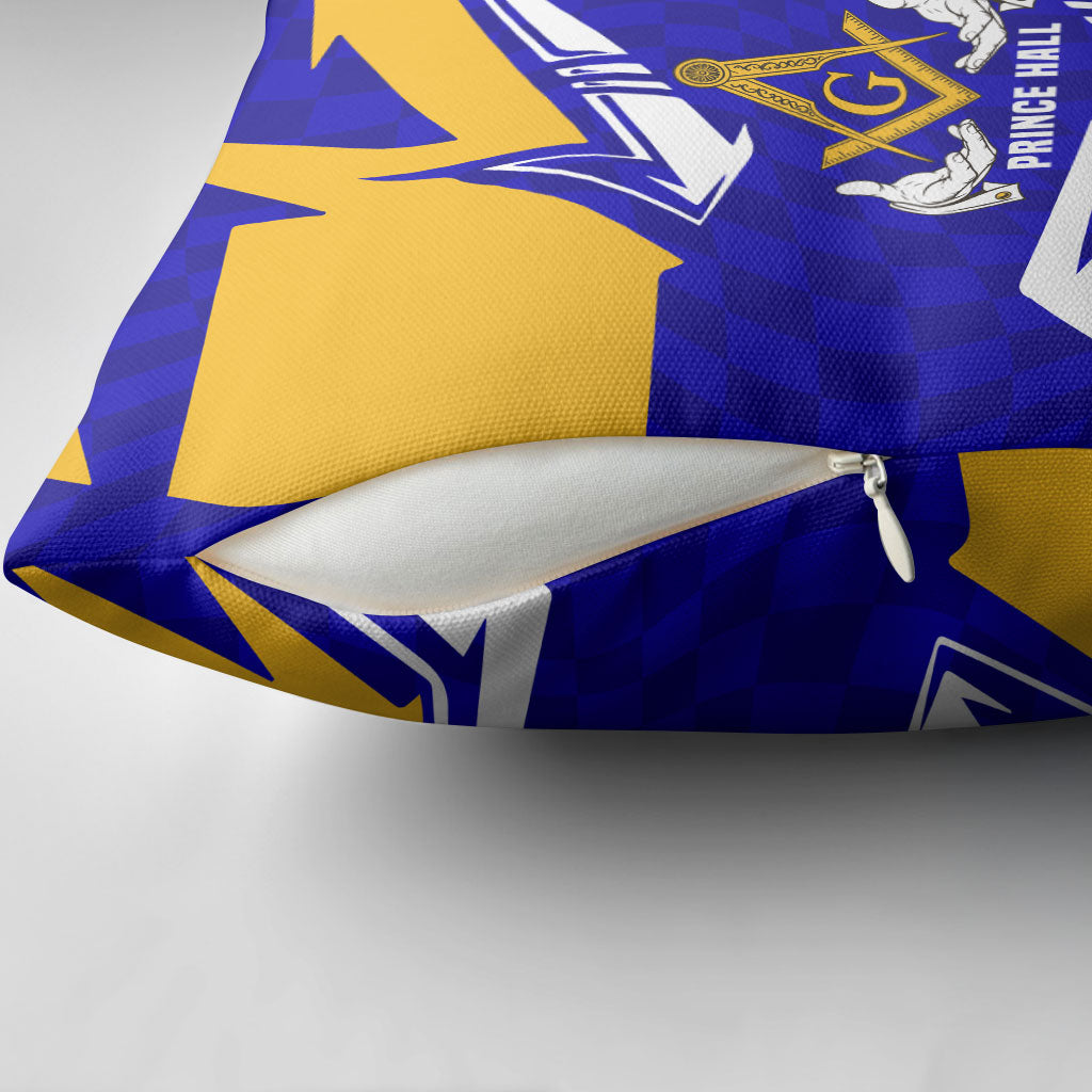 Prince Hall Freemasonry Pillow Cover Square and Compasses Masonic Brothers
