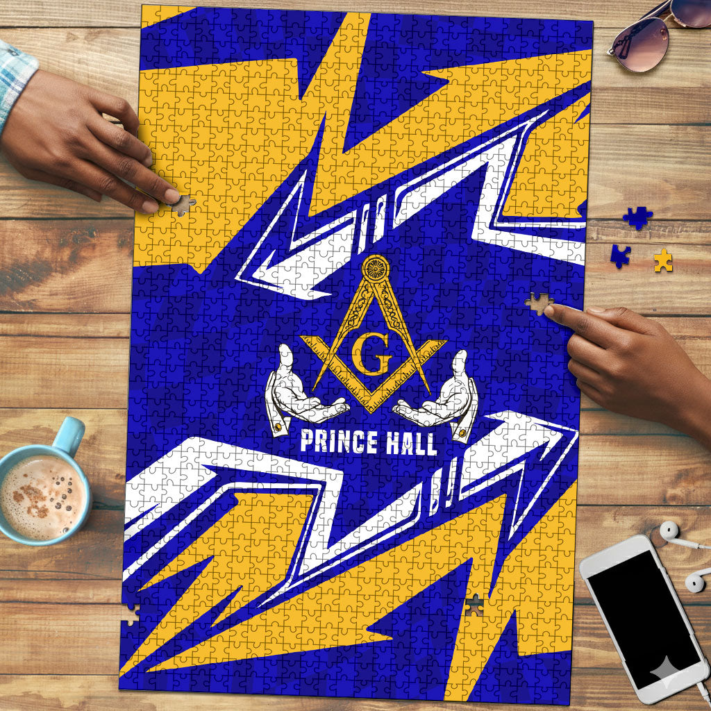 Prince Hall Freemasonry Puzzle Square and Compasses Masonic Brothers