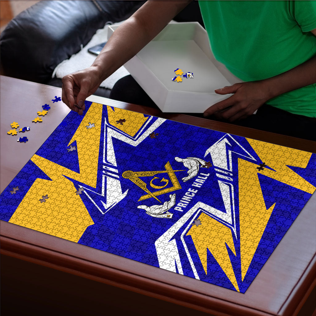 Prince Hall Freemasonry Puzzle Square and Compasses Masonic Brothers