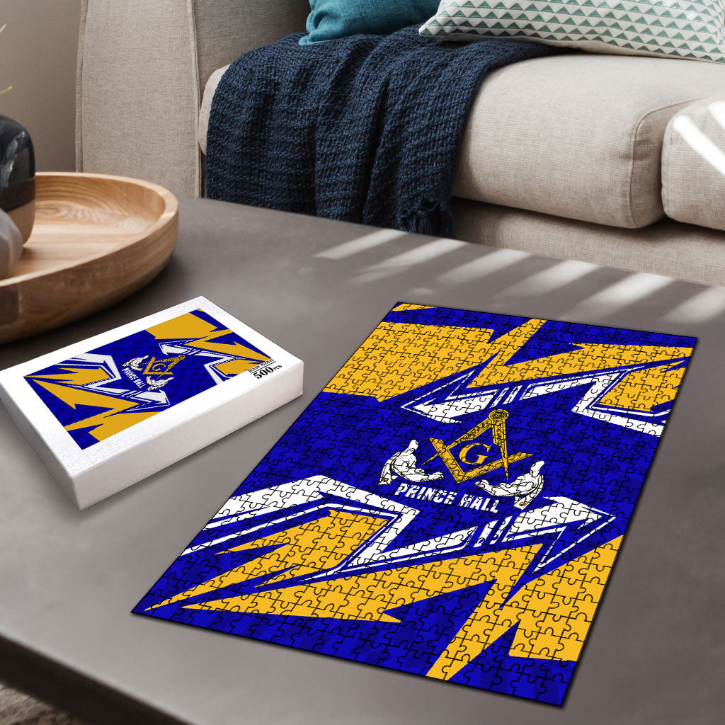 Prince Hall Freemasonry Puzzle Square and Compasses Masonic Brothers