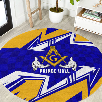 Prince Hall Freemasonry Round Carpet Square and Compasses Masonic Brothers