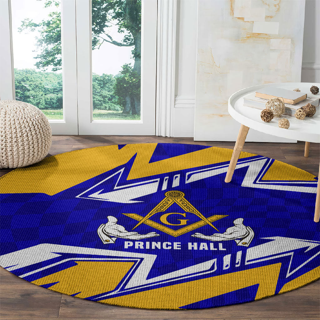 Prince Hall Freemasonry Round Carpet Square and Compasses Masonic Brothers