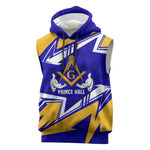 Prince Hall Freemasonry Sleeveless Hoodie Square and Compasses Masonic Brothers