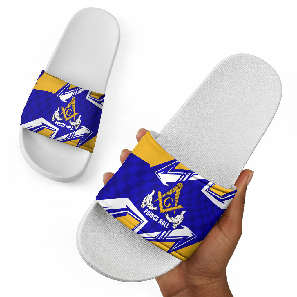 Prince Hall Freemasonry Slide Sandals Square and Compasses Masonic Brothers