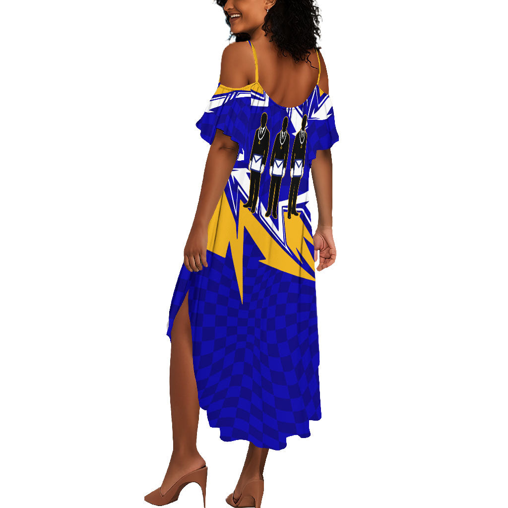 Prince Hall Freemasonry Summer Maxi Dress Square and Compasses Masonic Brothers