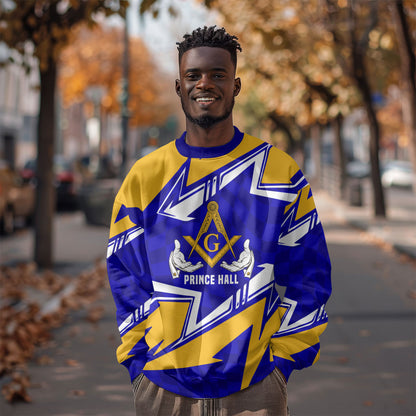 Prince Hall Freemasonry Sweatshirt Square and Compasses Masonic Brothers