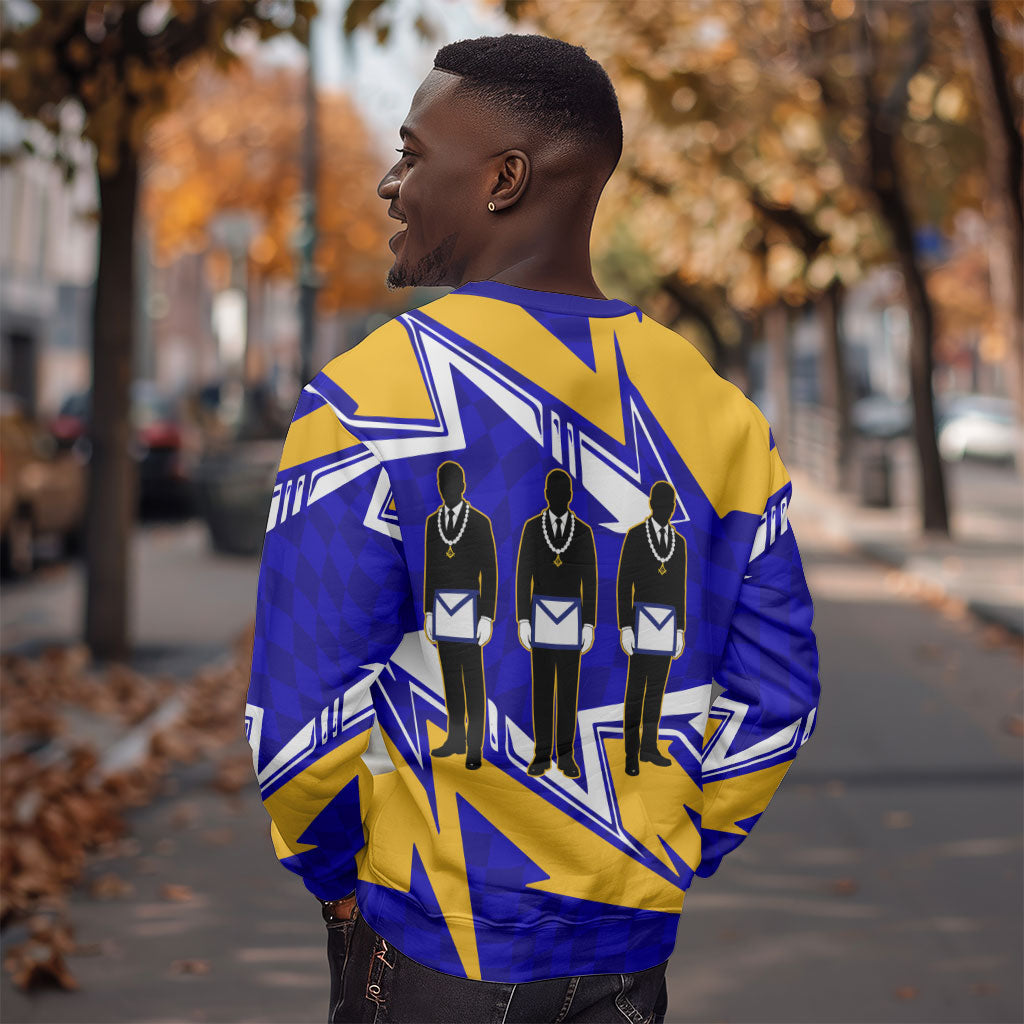 Prince Hall Freemasonry Sweatshirt Square and Compasses Masonic Brothers