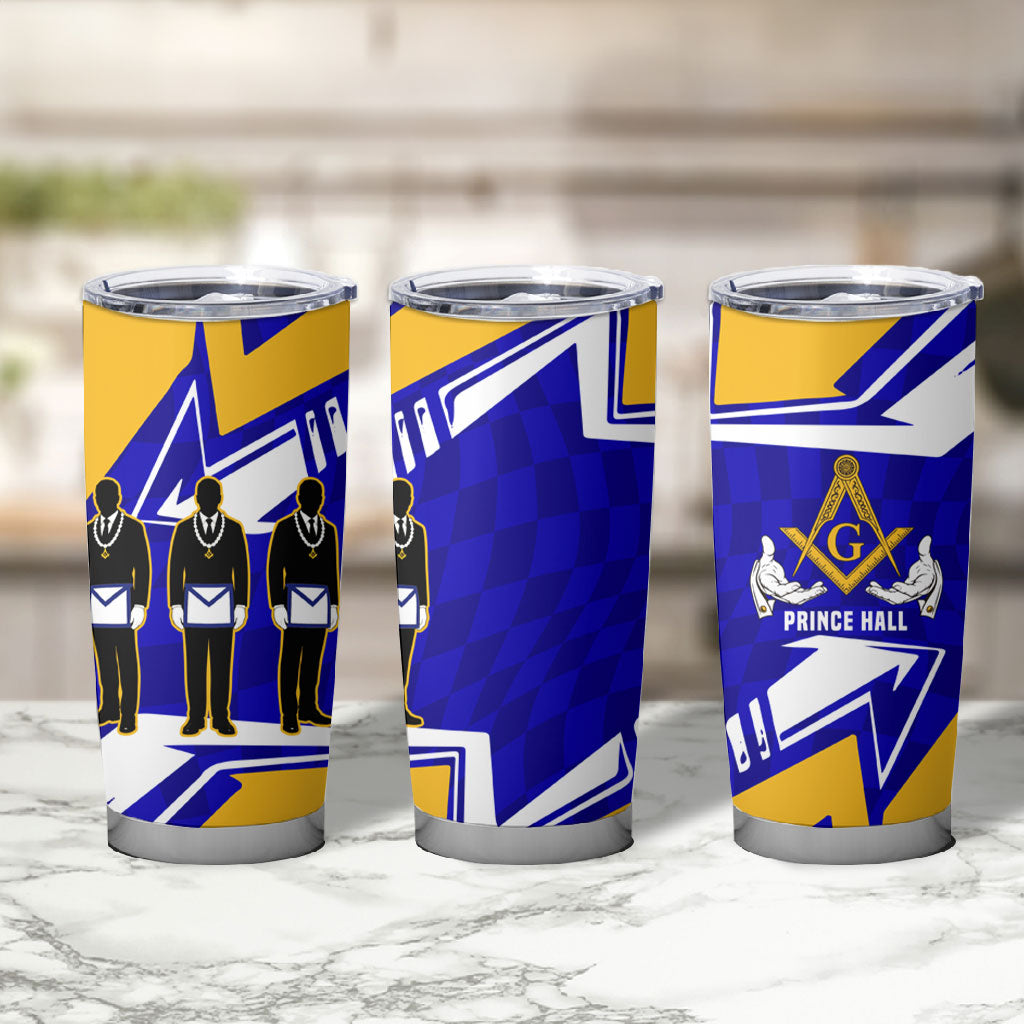 Prince Hall Freemasonry Tumbler Cup Square and Compasses Masonic Brothers
