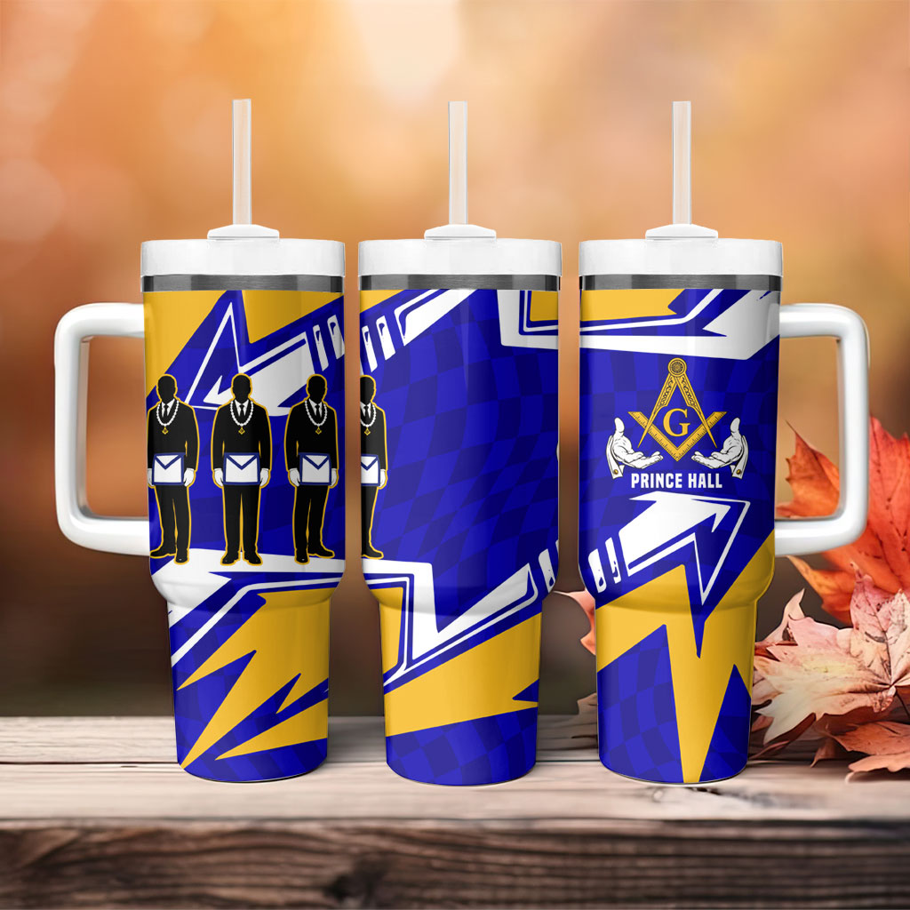 Prince Hall Freemasonry Tumbler With Handle Square and Compasses Masonic Brothers