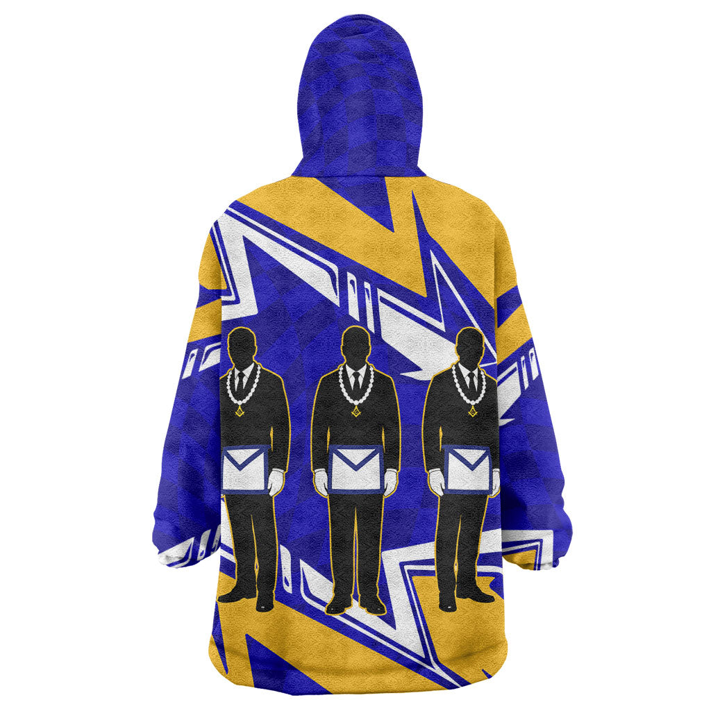 Prince Hall Freemasonry Wearable Blanket Hoodie Square and Compasses Masonic Brothers