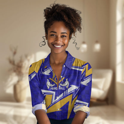 Prince Hall Freemasonry Women Casual Shirt Square and Compasses Masonic Brothers