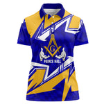 Prince Hall Freemasonry Women Polo Shirt Square and Compasses Masonic Brothers