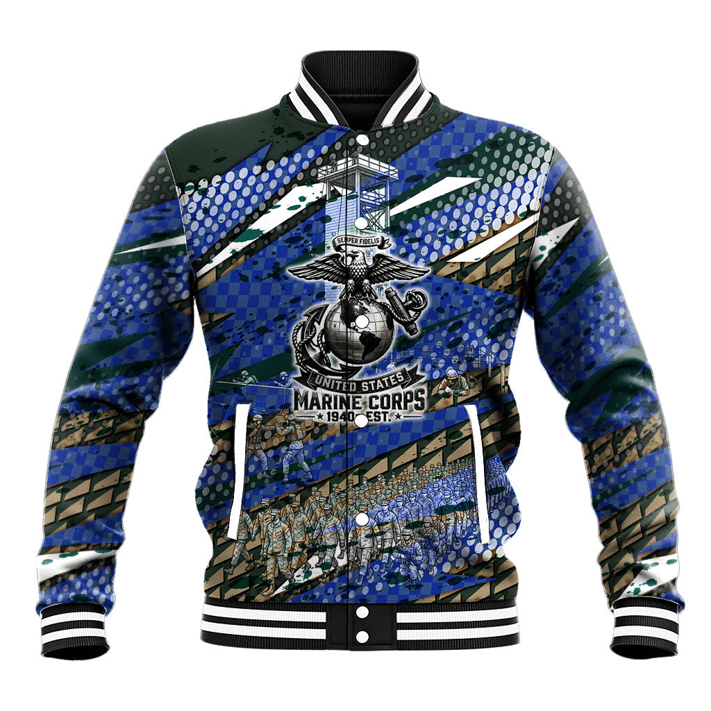 Montford Point Marines 1940s Est Baseball Jacket The Right To Fight 20000 Military Camouflage Art