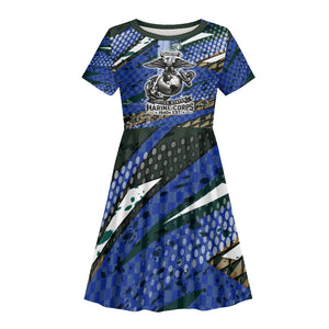 Montford Point Marines 1940s Est Kid Short Sleeve Dress The Right To Fight 20000 Military Camouflage Art