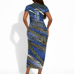Montford Point Marines 1940s Est Short Sleeve Bodycon Dress The Right To Fight 20000 Military Camouflage Art