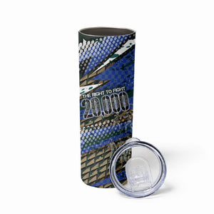 Montford Point Marines 1940s Est Skinny Tumbler The Right To Fight 20000 Military Camouflage Art