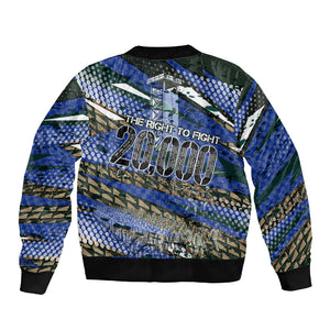 Montford Point Marines 1940s Est Sleeve Zip Bomber Jacket The Right To Fight 20000 Military Camouflage Art