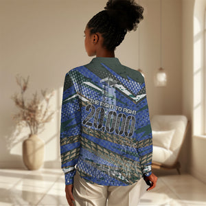 Montford Point Marines 1940s Est Women Casual Shirt The Right To Fight 20000 Military Camouflage Art