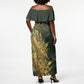 Montford Point Marines Overcoming Off Shoulder Maxi Dress Military History Camouflage Art